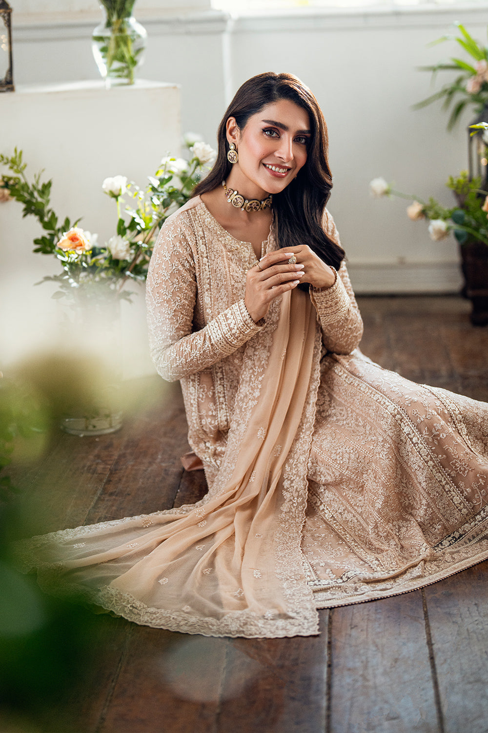 Azure Luxe'25 Embroidered Chiffon Unstitched 3pcs