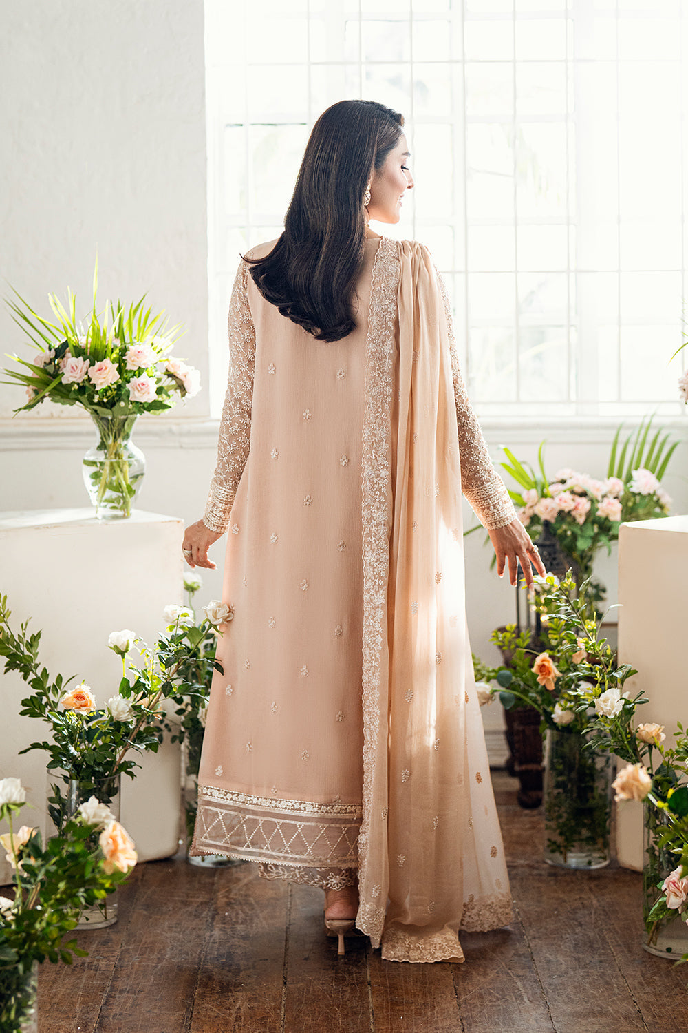 Azure Luxe'25 Embroidered Chiffon Unstitched 3pcs