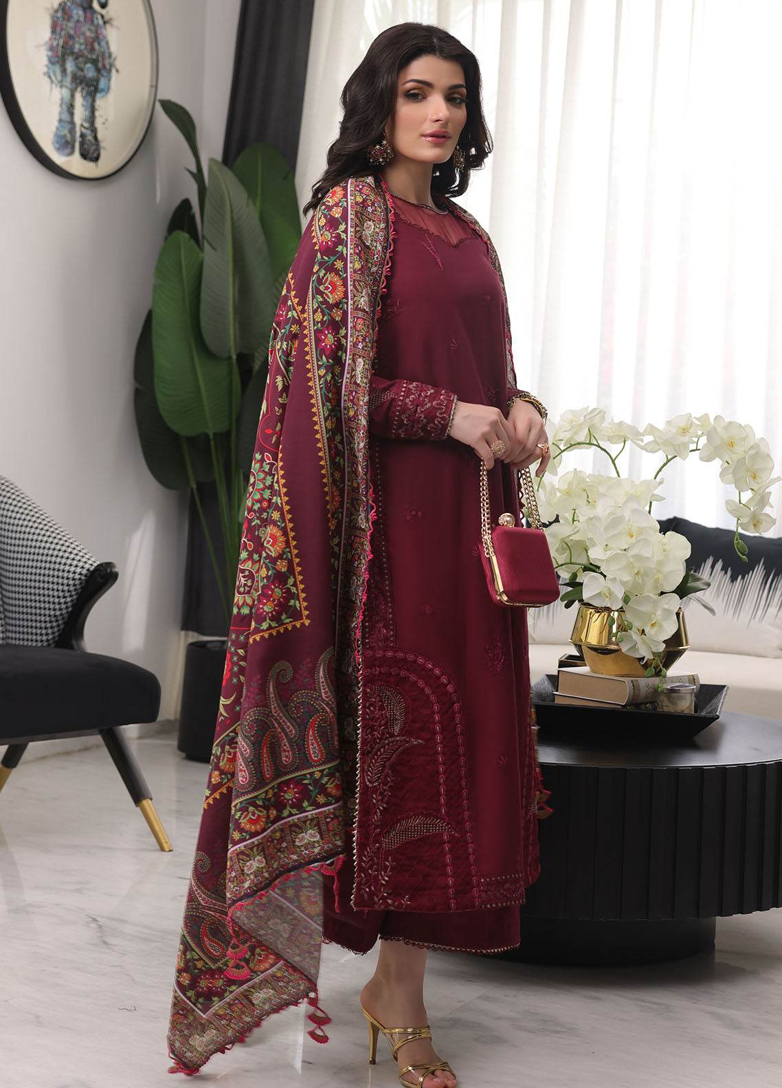 Sera by Sahne Embroidered Lawn 3pcs - Jotey