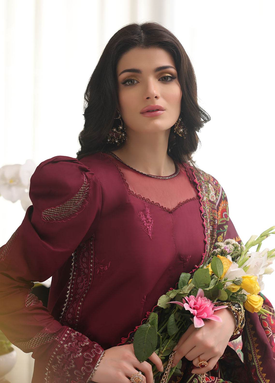 Sera by Sahne Embroidered Lawn 3pcs - Jotey