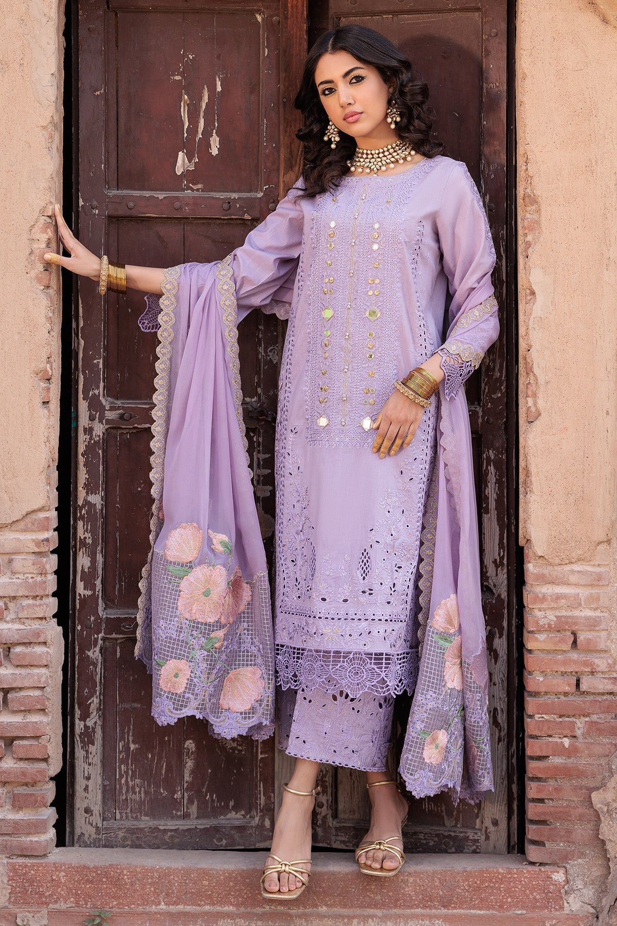 Charizma Eid Edit Vol-01 Embroidered Lawn 3pcs - Jotey