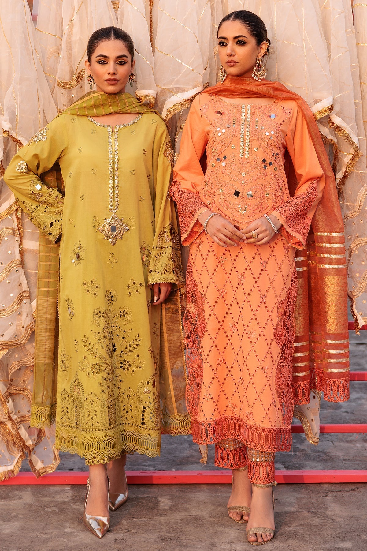 Charizma Eid Edit Vol-01 Embroidered Lawn 3pcs - Jotey