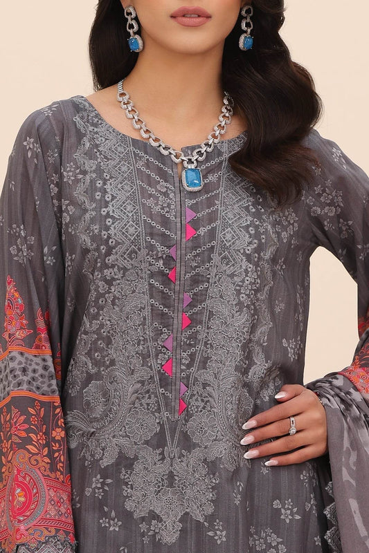 Charizma Naranji Embroidered Printed Lawn 3pcs - Jotey