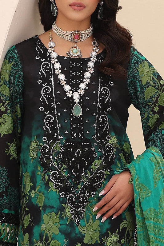 Charizma Naranji Embroidered Printed Lawn 3pcs - Jotey