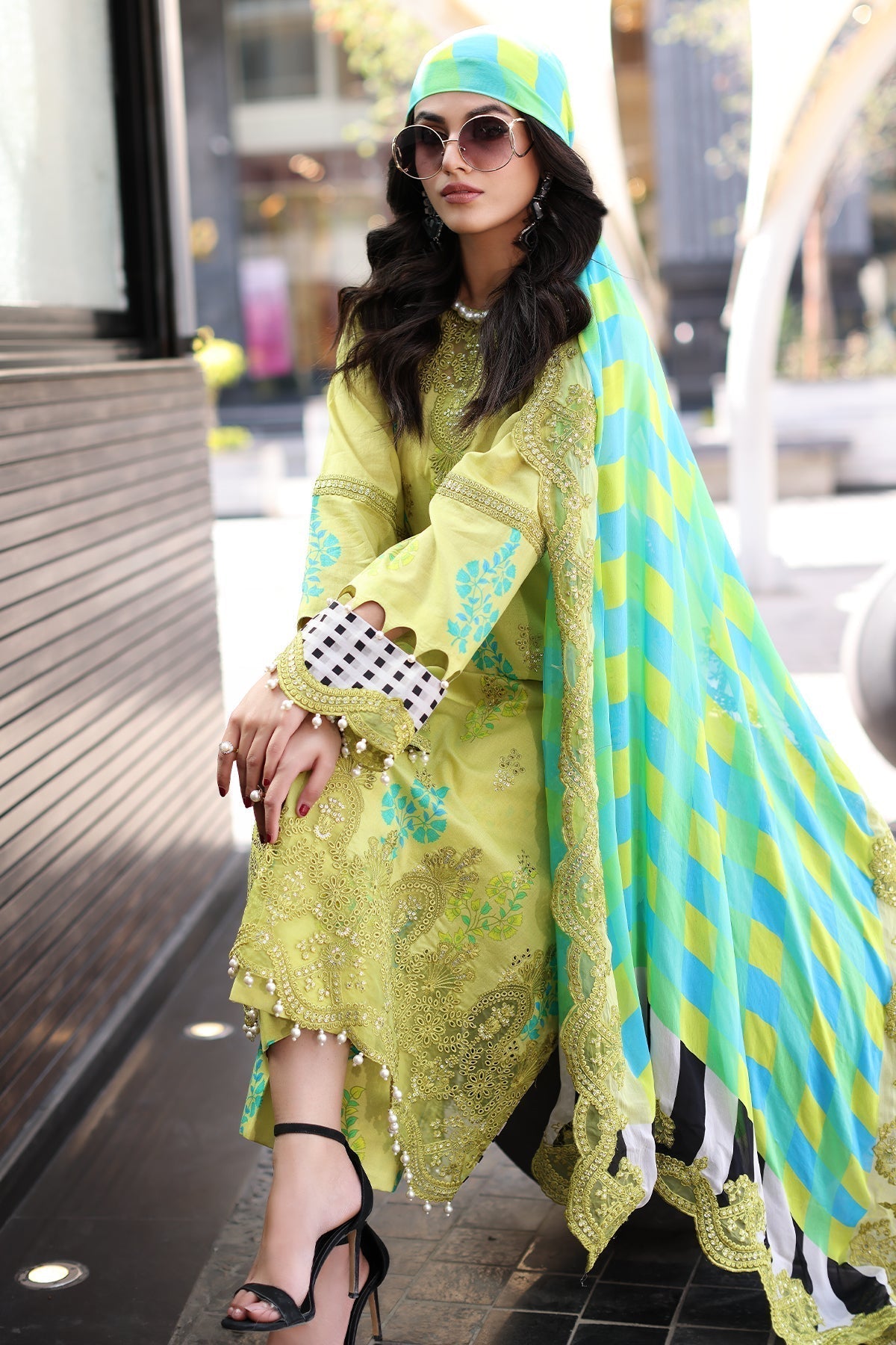 Charizma Rang E Bahar Embroidered Lawn 3pcs - Jotey