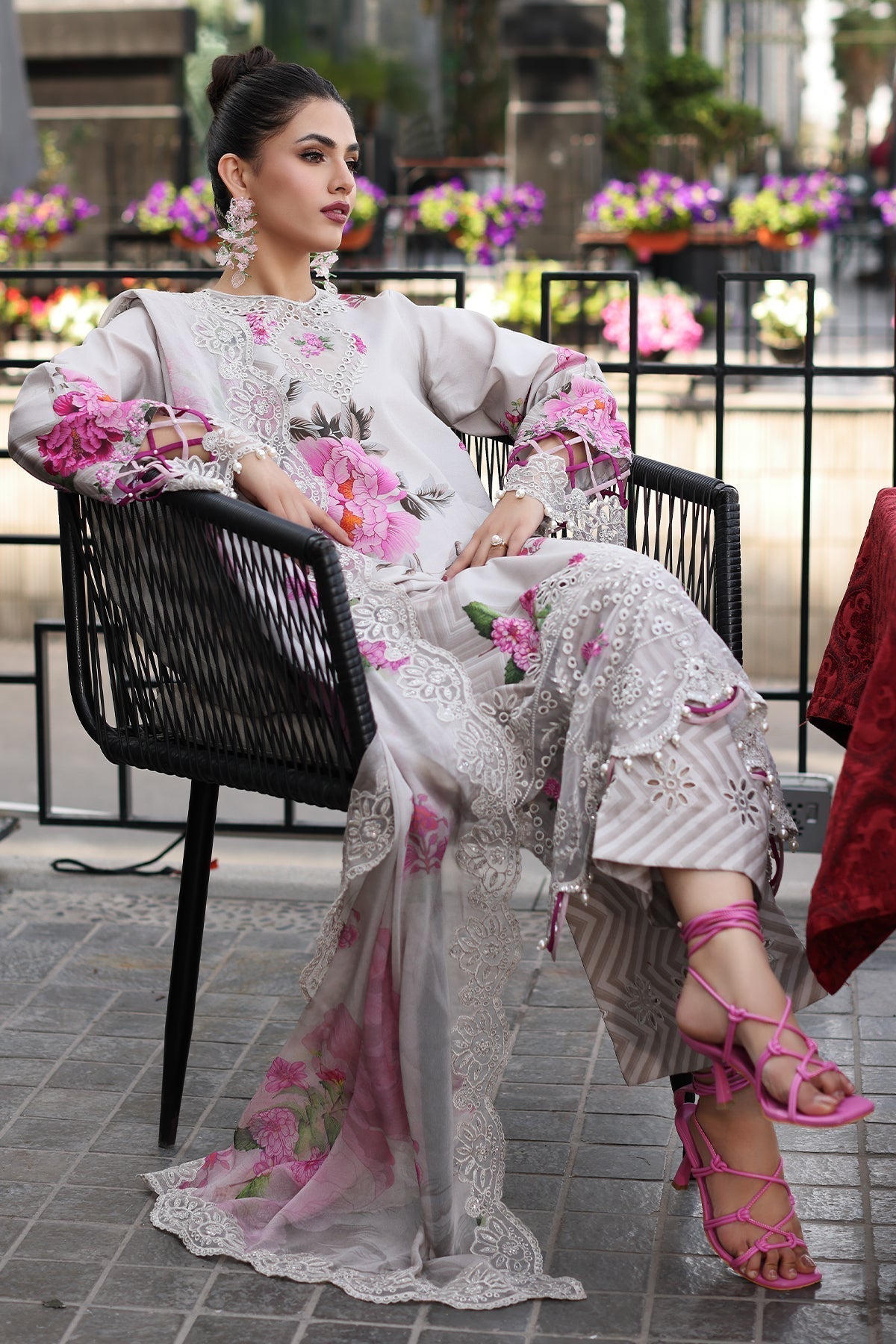 Charizma Rang E Bahar Embroidered Lawn 3pcs - Jotey