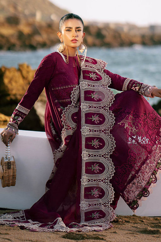 AJR Dastan Embroidered Luxury Lawn Unstitched 3pcs - Jotey