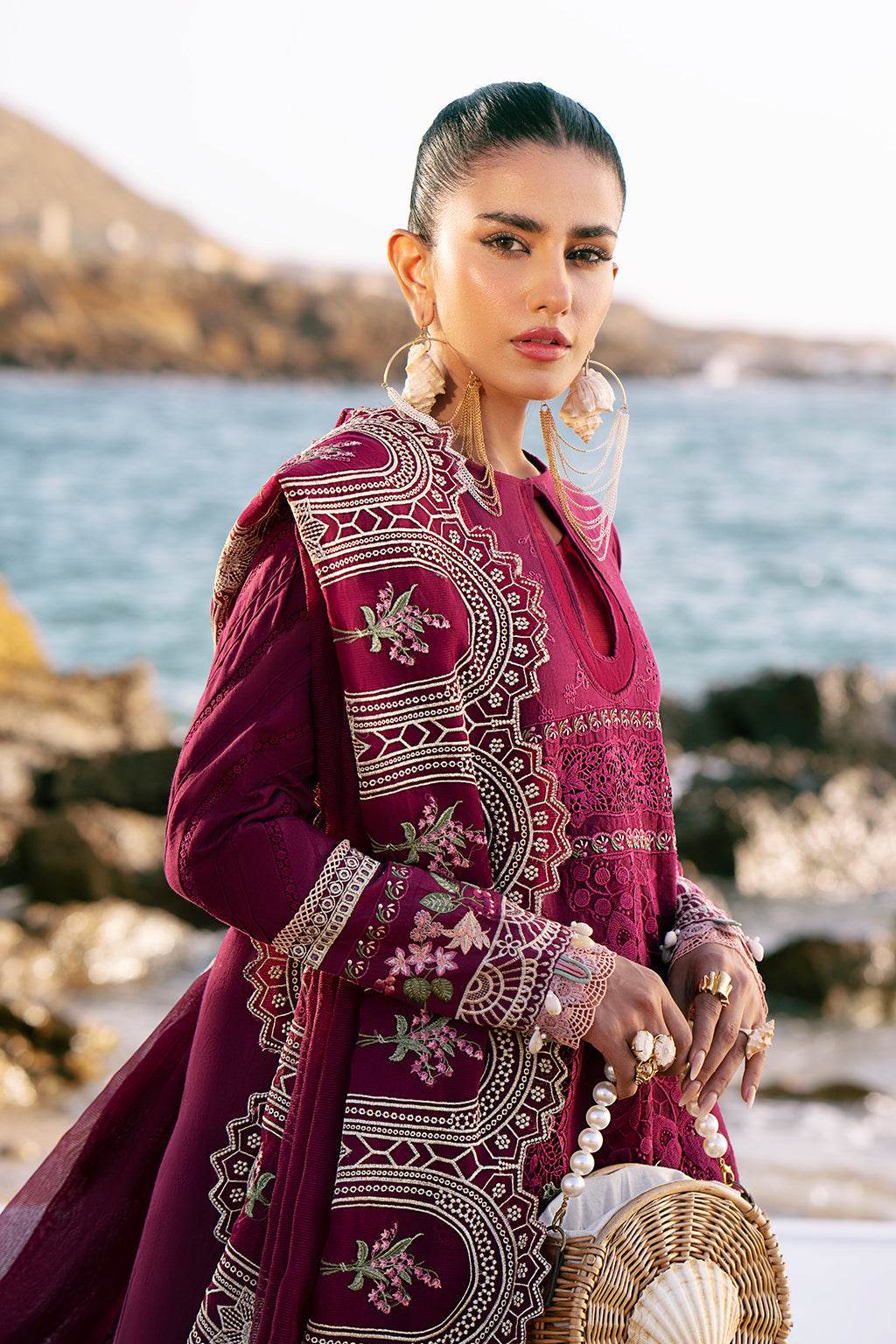 AJR Dastan Embroidered Luxury Lawn Unstitched 3pcs - Jotey