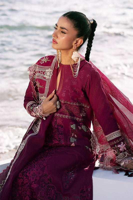 AJR Dastan Embroidered Luxury Lawn Unstitched 3pcs - Jotey