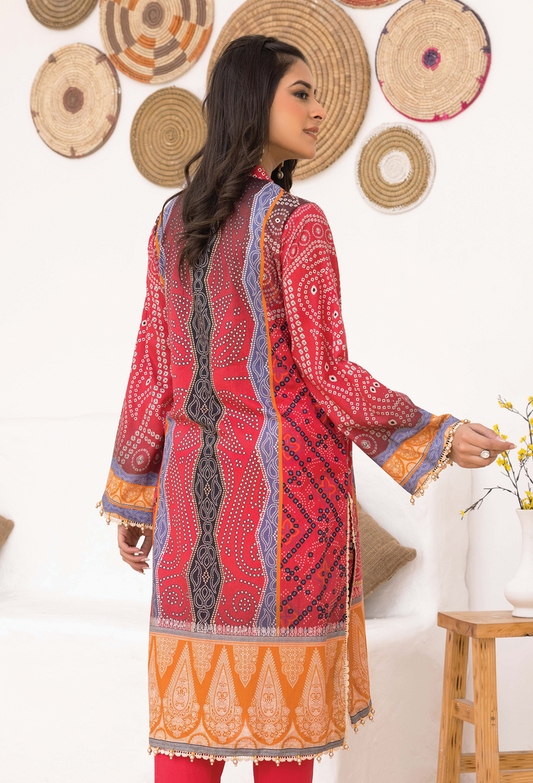 Chunri Unstitched Lawn 2Pcs - Jotey