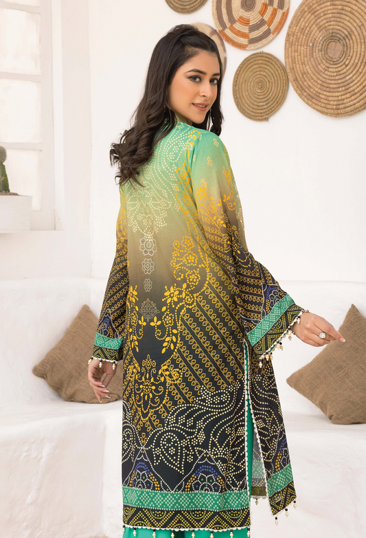Chunri Unstitched Lawn 2Pcs - Jotey