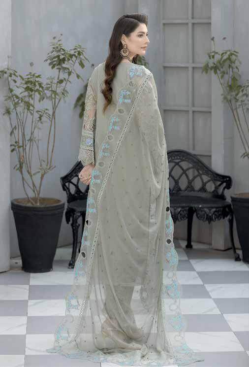 Ciera By Noors Luxury Embroidered Semi Stitched 3Pcs - Jotey