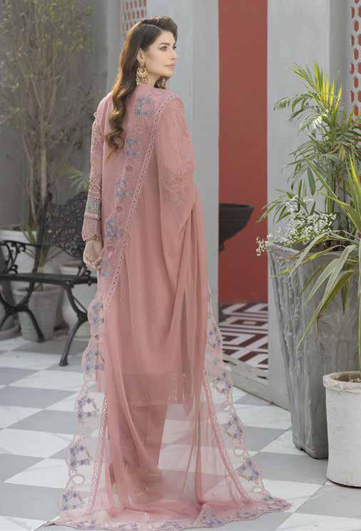 Ciera By Noors Luxury Embroidered Semi Stitched 3Pcs - Jotey