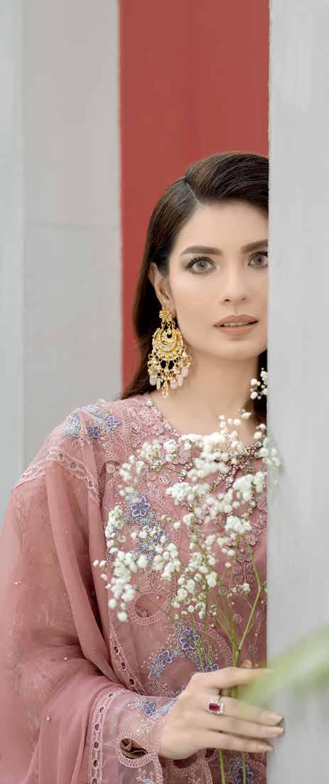 Ciera By Noors Luxury Embroidered Semi Stitched 3Pcs - Jotey