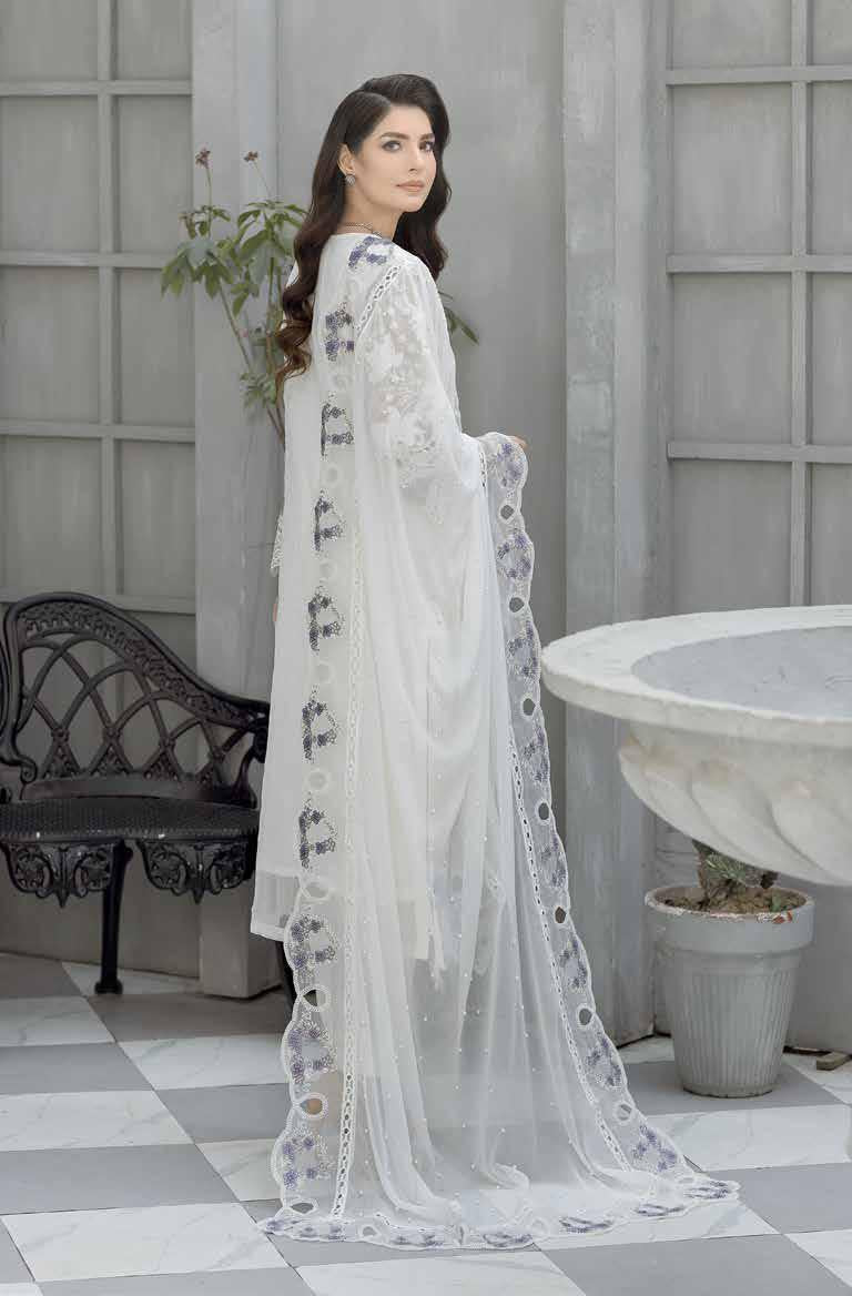 Ciera By Noors Luxury Embroidered Semi Stitched 3Pcs - Jotey