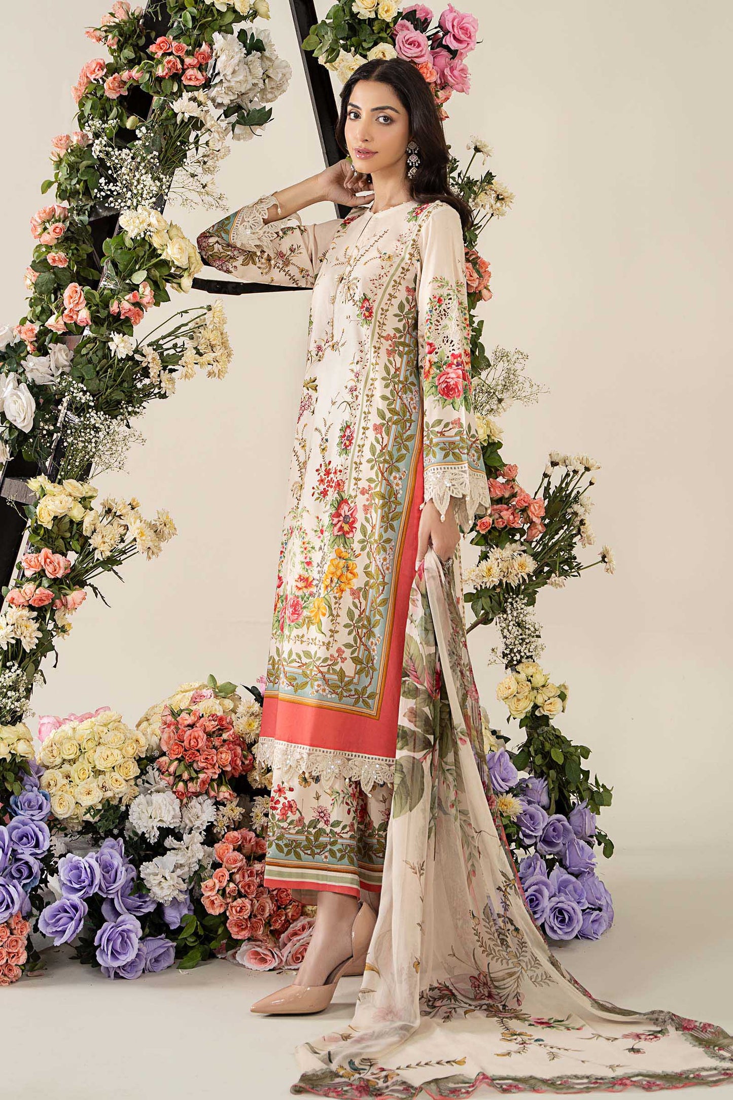 M. Prints By Maria B. Lawn Vol-26 Printed Unstitched 3pcs