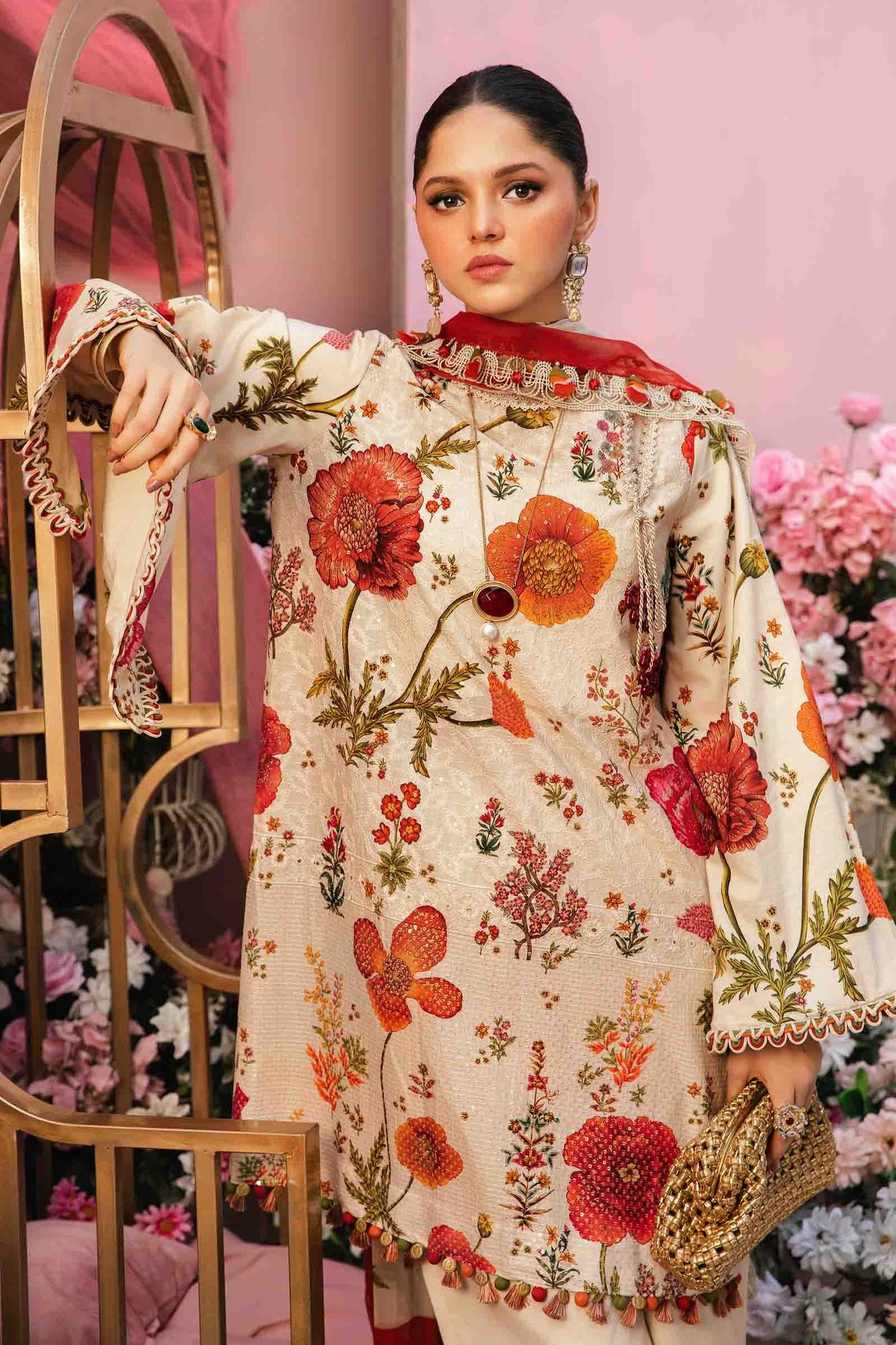 M. Prints By Maria B. Lawn Vol-26 Printed Unstitched 3pcs