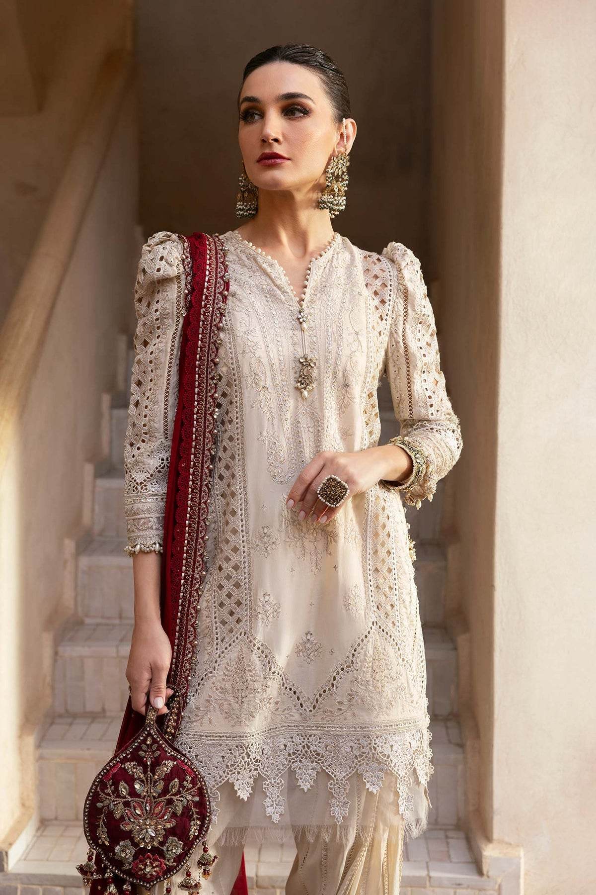 Maria B. Lawn Vol-25 Embroidered Unstitched 3pcs - Jotey