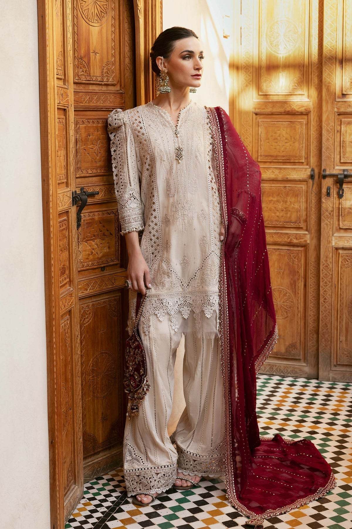 Maria B. Lawn Vol-25 Embroidered Unstitched 3pcs - Jotey