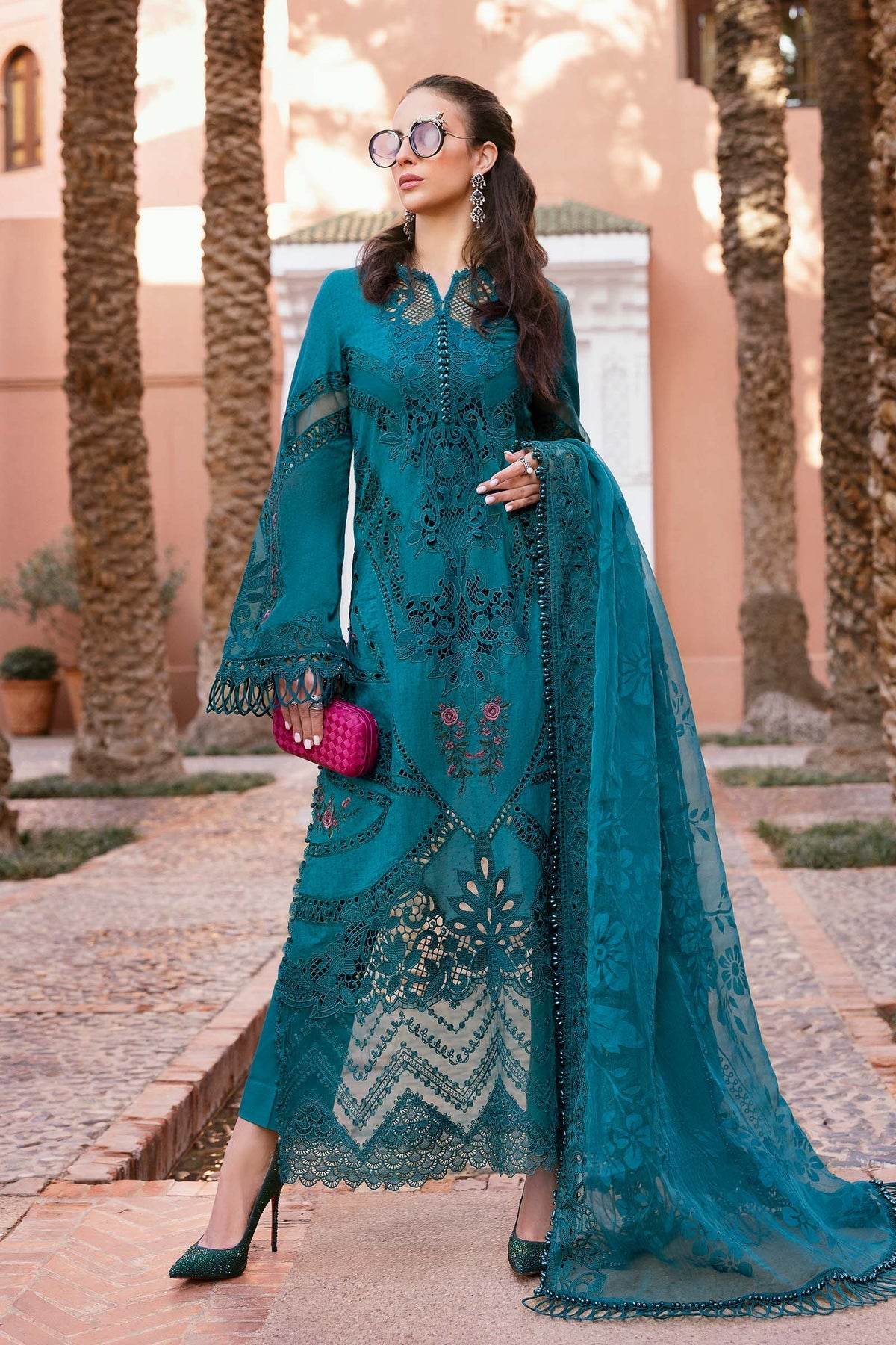 Maria B. Lawn Vol-25 Embroidered Unstitched 3pcs - Jotey