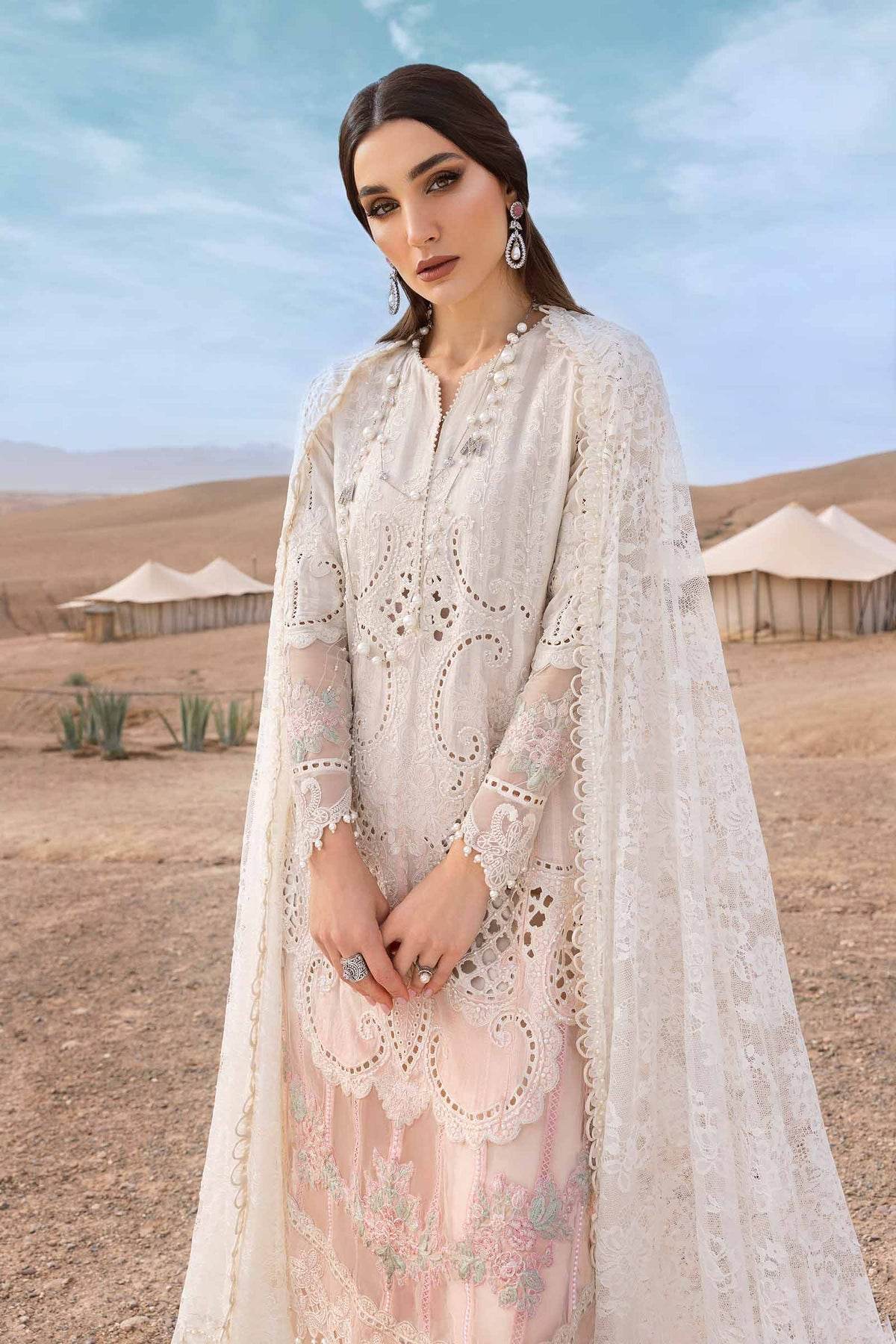 Maria B. Lawn Vol-25 Embroidered Unstitched 3pcs - Jotey