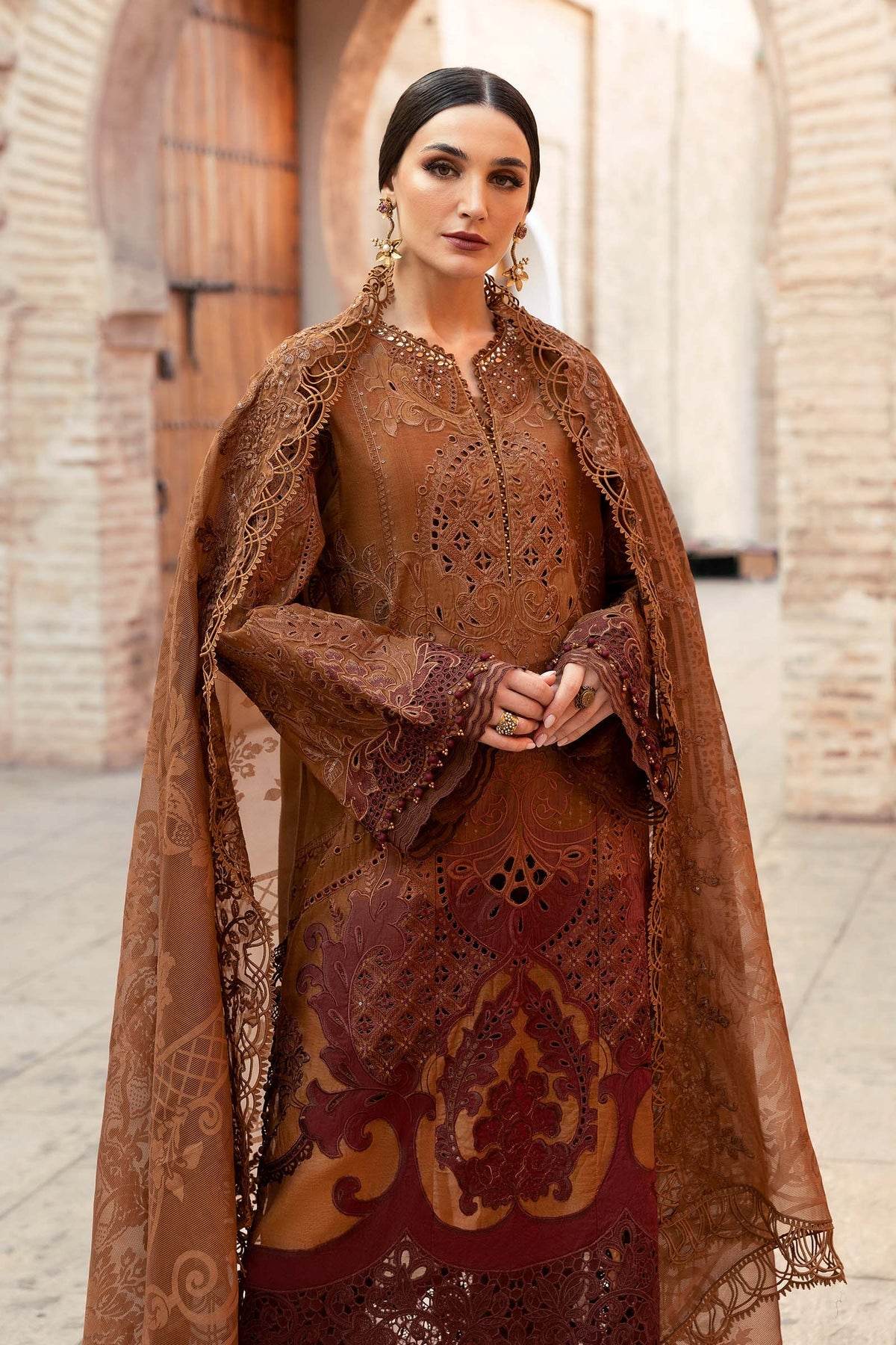 Maria B. Lawn Vol-25 Embroidered Unstitched 3pcs - Jotey