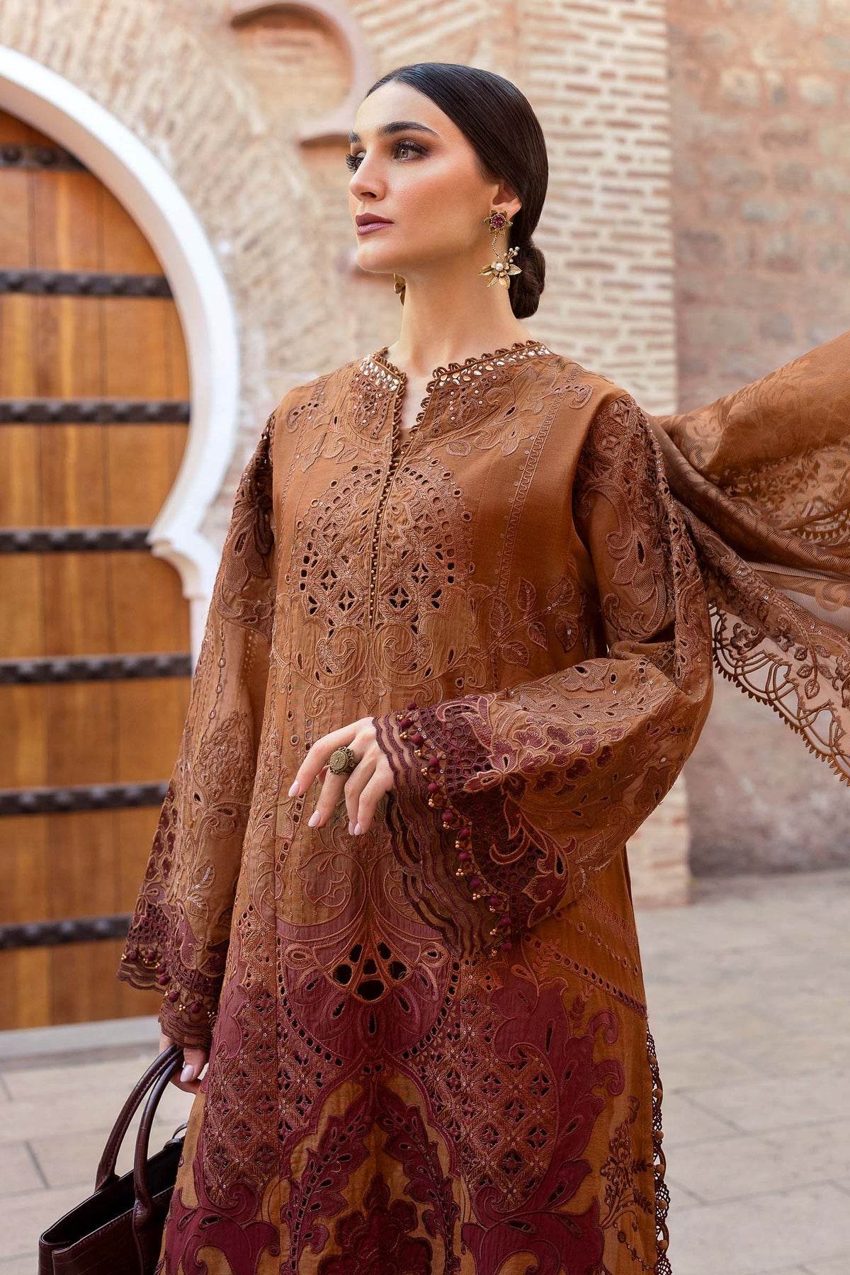 Maria B. Lawn Vol-25 Embroidered Unstitched 3pcs - Jotey