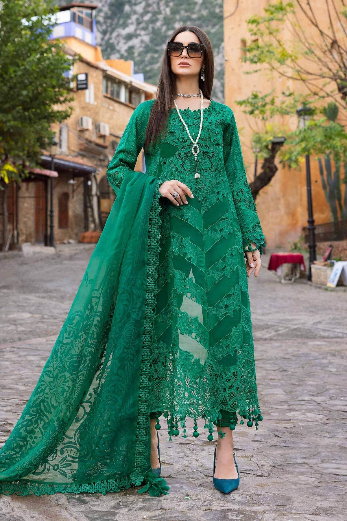 Maria B. Lawn Vol-25 Embroidered Unstitched 3pcs - Jotey