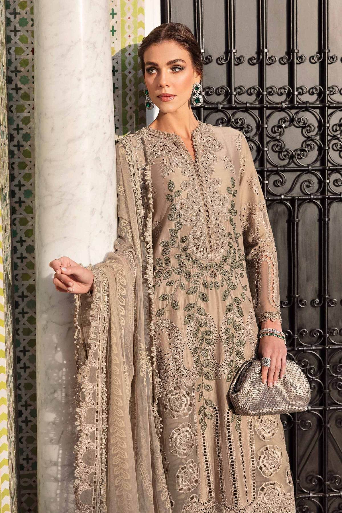 Maria B. Lawn Vol-25 Embroidered Unstitched 3pcs - Jotey