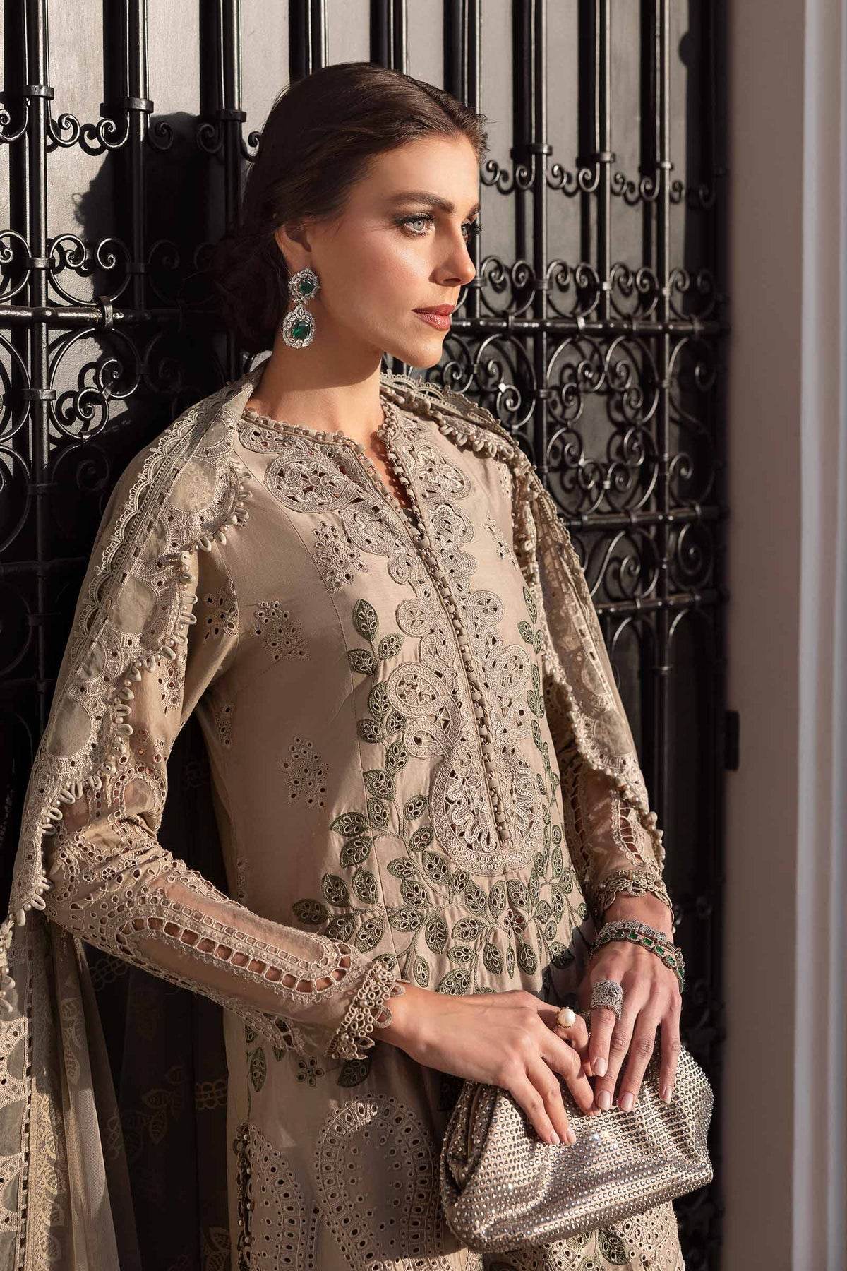 Maria B. Lawn Vol-25 Embroidered Unstitched 3pcs - Jotey