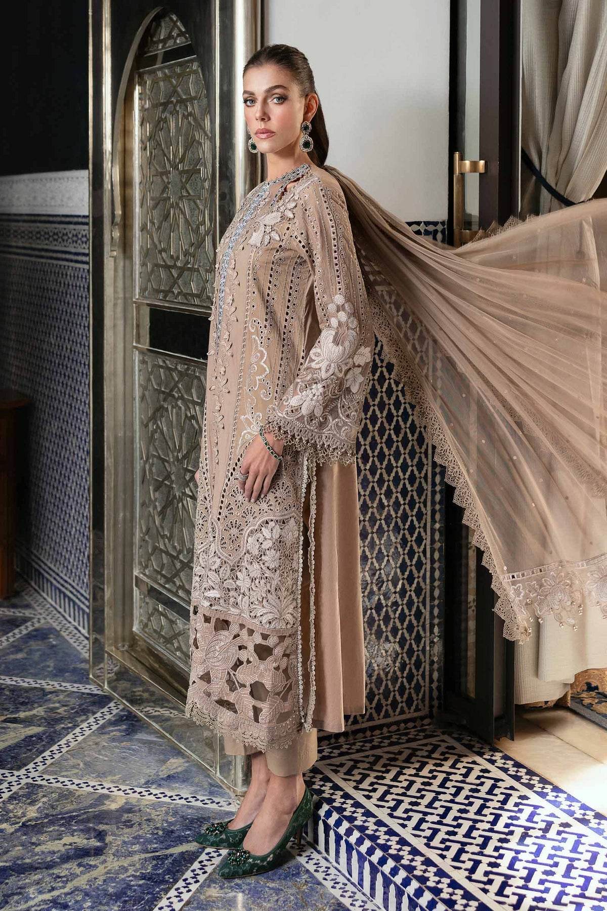 Maria B. Lawn Vol-25 Embroidered Unstitched 3pcs - Jotey