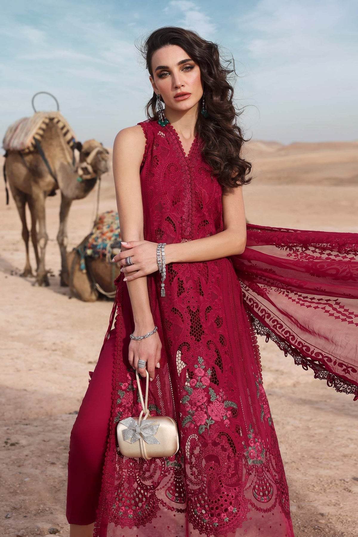 Maria B. Lawn Vol-25 Embroidered Unstitched 3pcs - Jotey