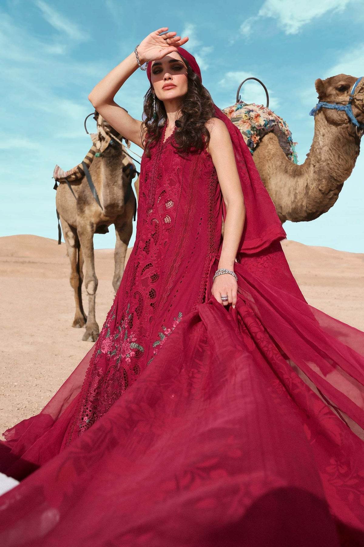 Maria B. Lawn Vol-25 Embroidered Unstitched 3pcs - Jotey