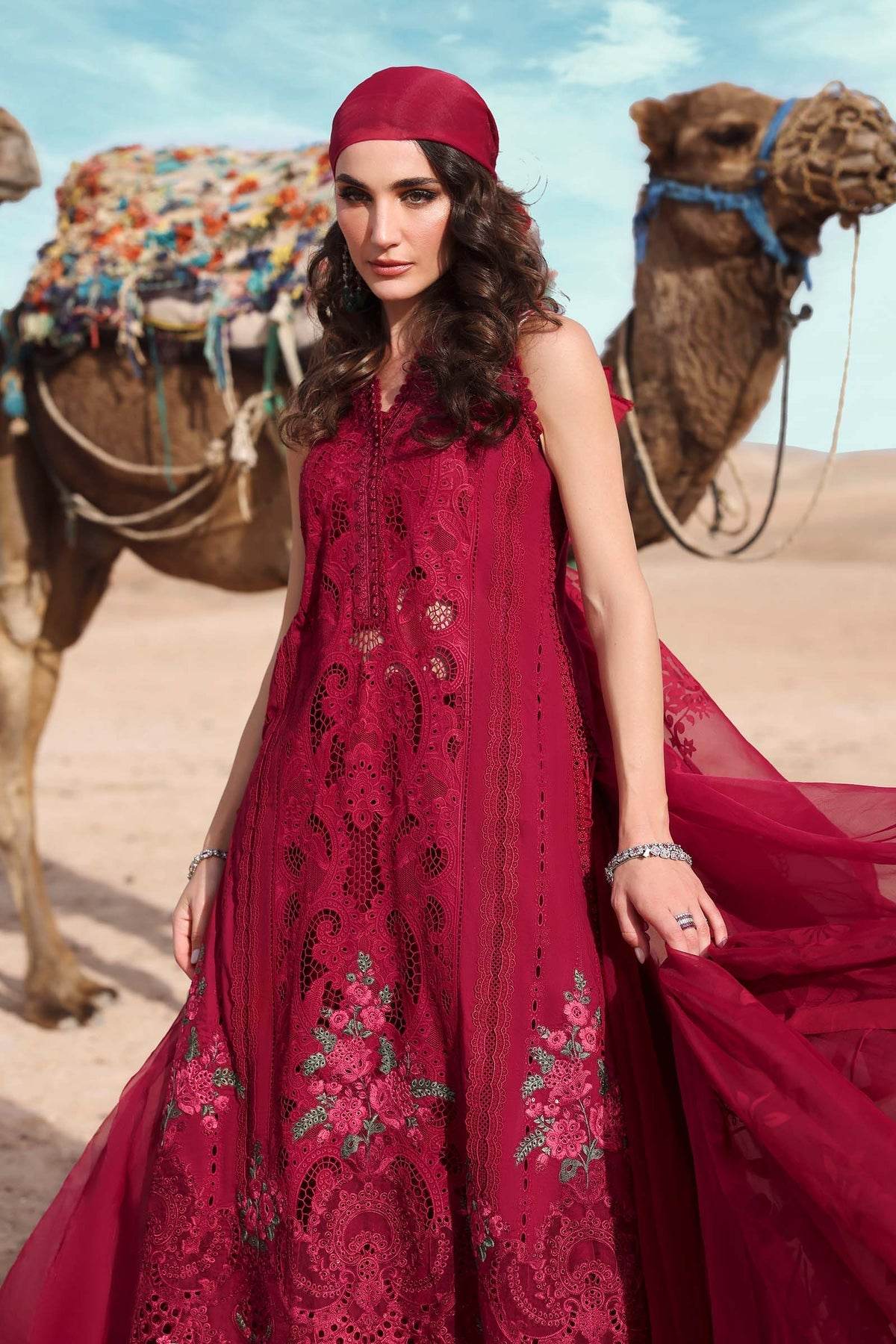 Maria B. Lawn Vol-25 Embroidered Unstitched 3pcs - Jotey