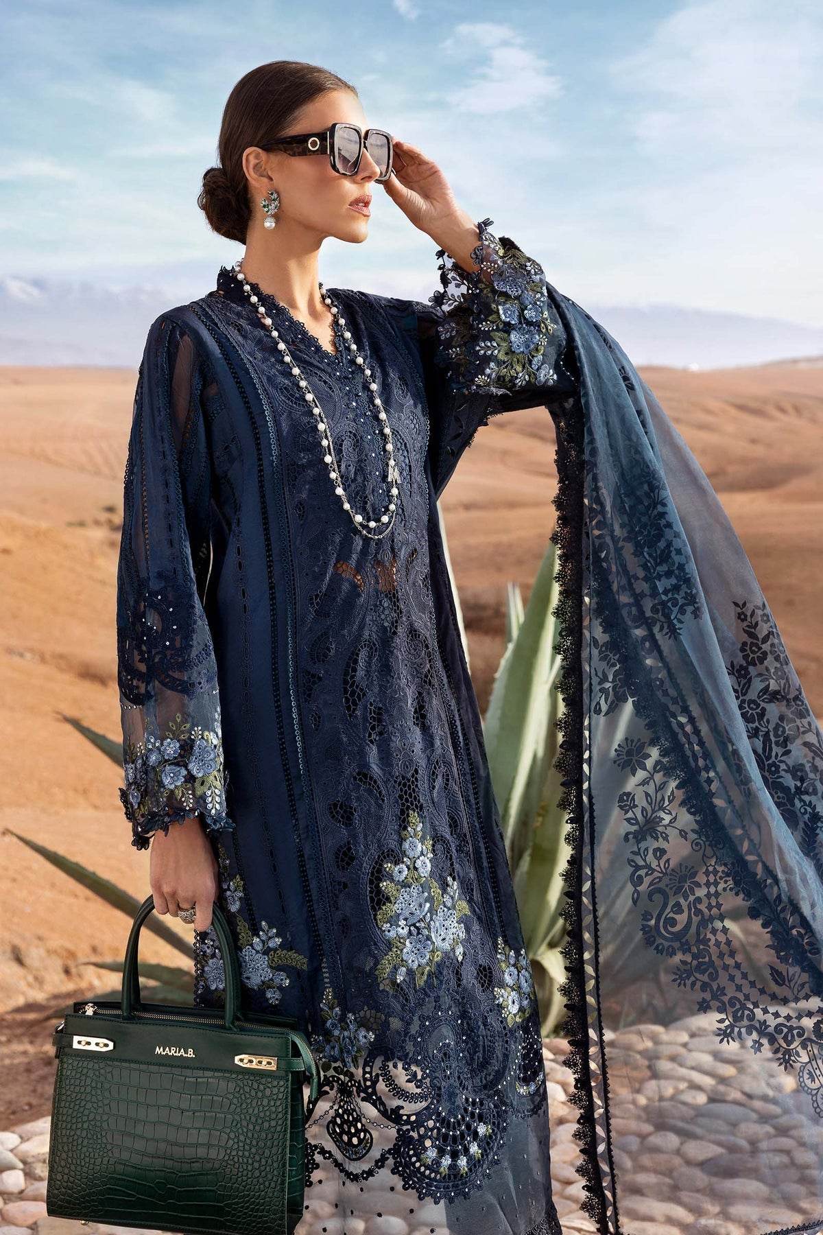 Maria B. Lawn Vol-25 Embroidered Unstitched 3pcs - Jotey