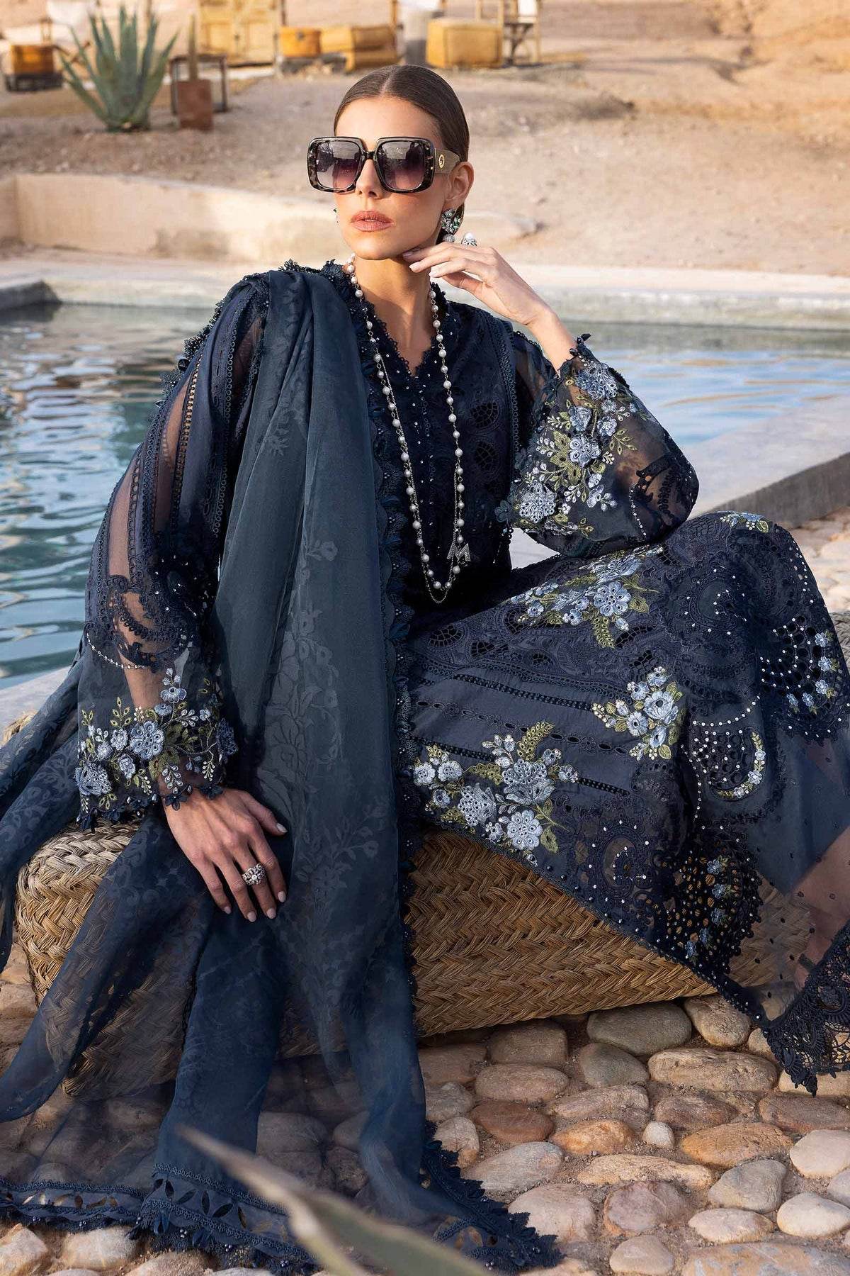 Maria B. Lawn Vol-25 Embroidered Unstitched 3pcs - Jotey