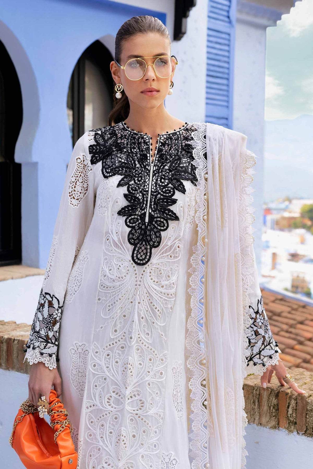 Maria B. Lawn Vol-25 Embroidered Unstitched 3pcs - Jotey
