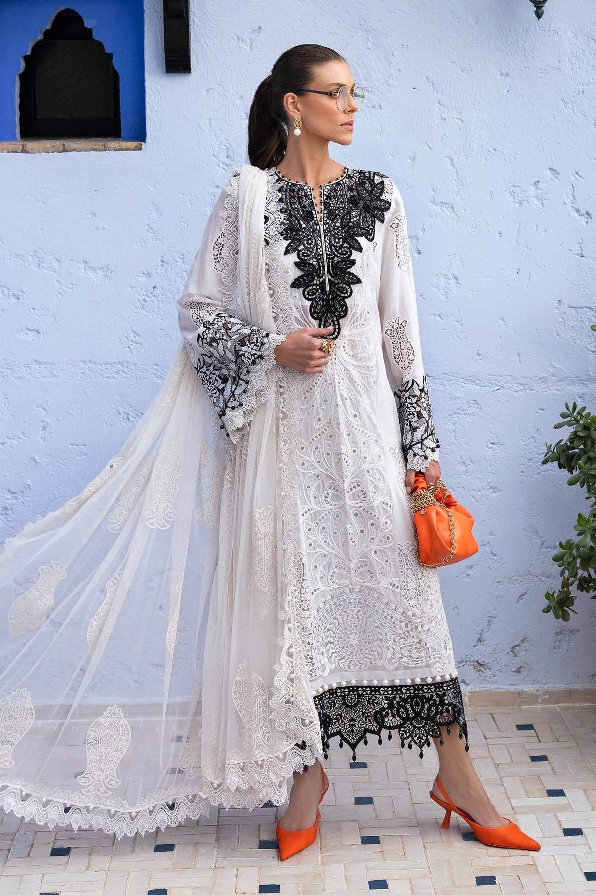 Maria B. Lawn Vol-25 Embroidered Unstitched 3pcs - Jotey