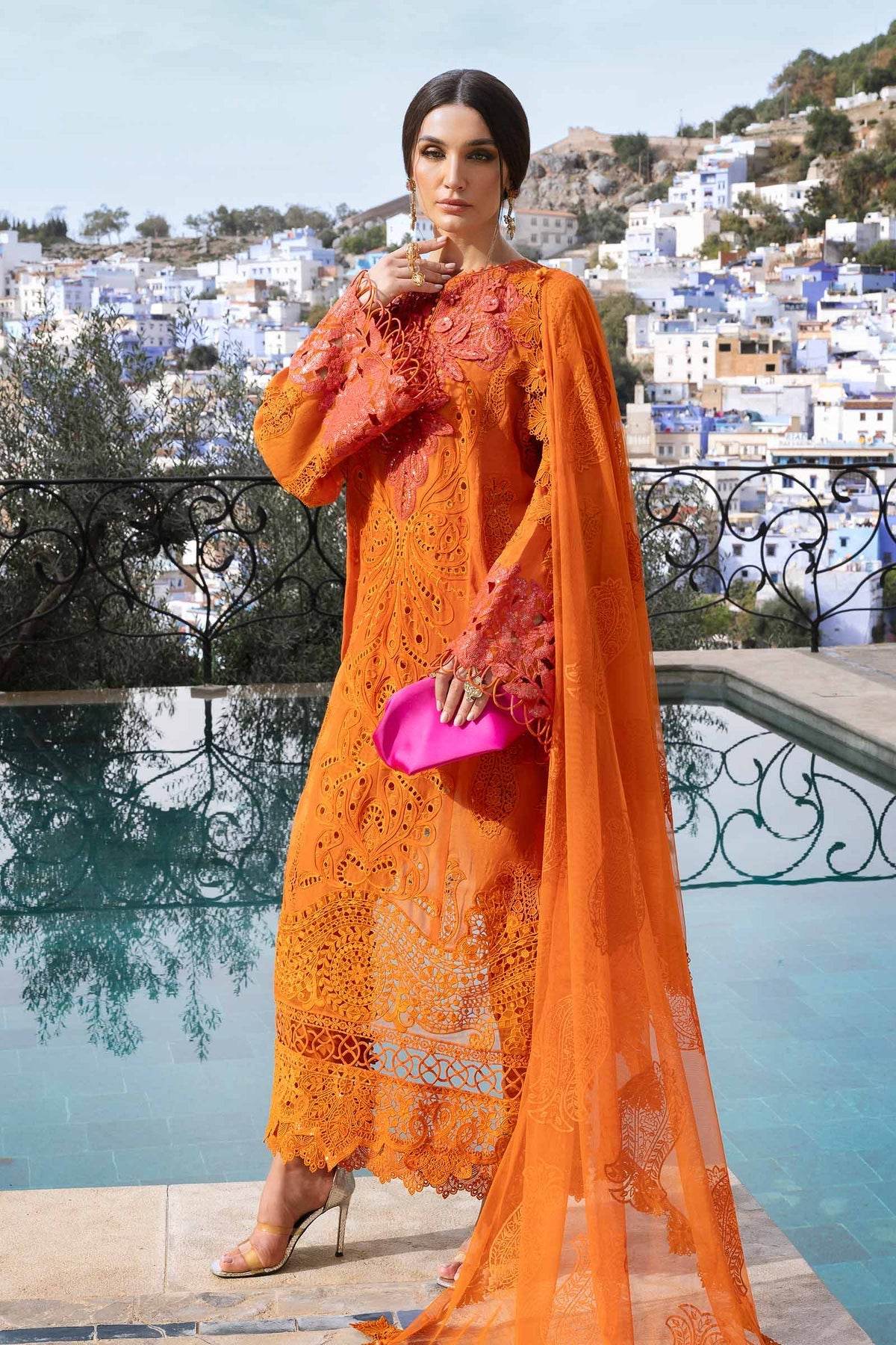 Maria B. Lawn Vol-25 Embroidered Unstitched 3pcs - Jotey
