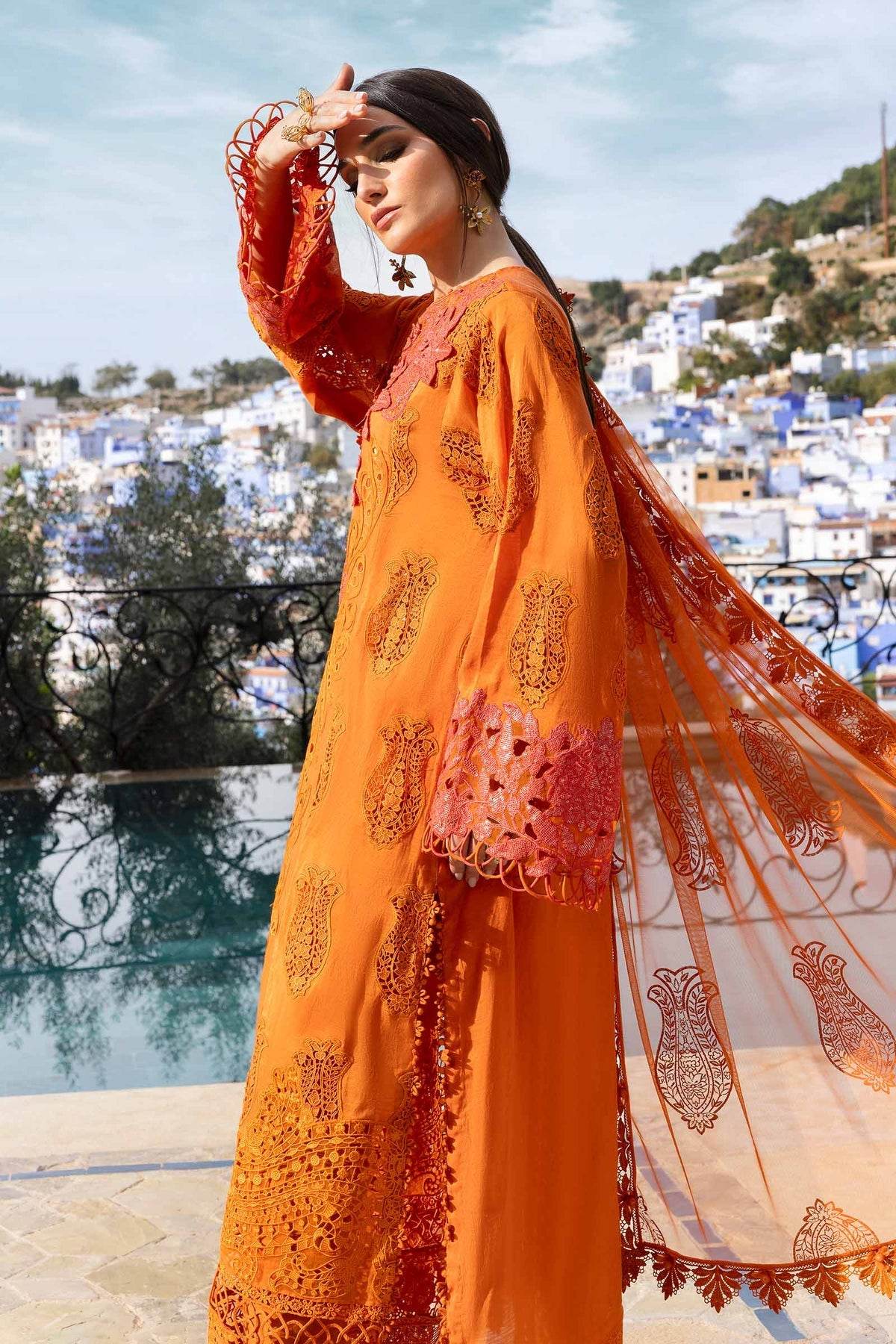 Maria B. Lawn Vol-25 Embroidered Unstitched 3pcs - Jotey