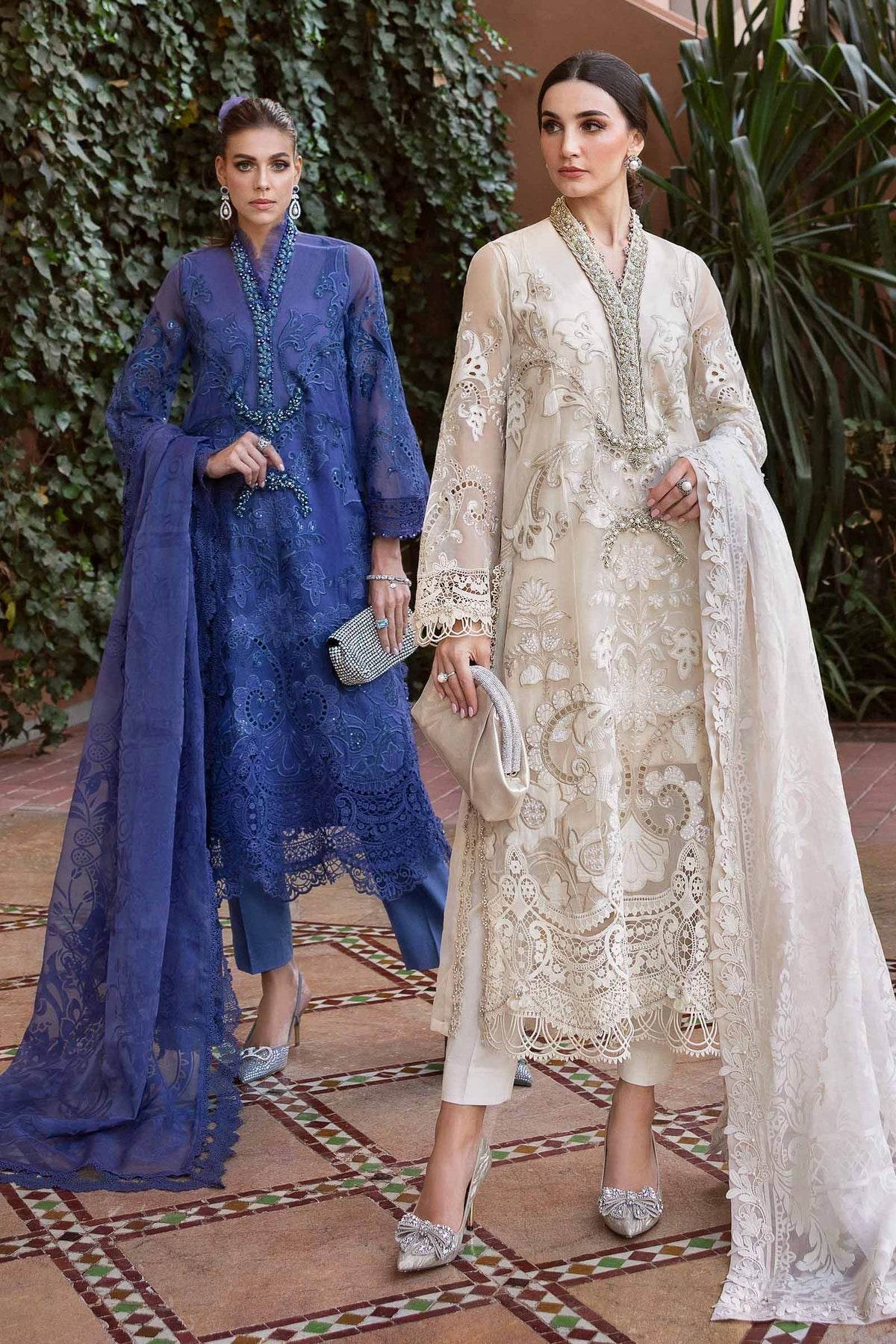 Maria B. Lawn Vol-25 Embroidered Unstitched 3pcs - Jotey