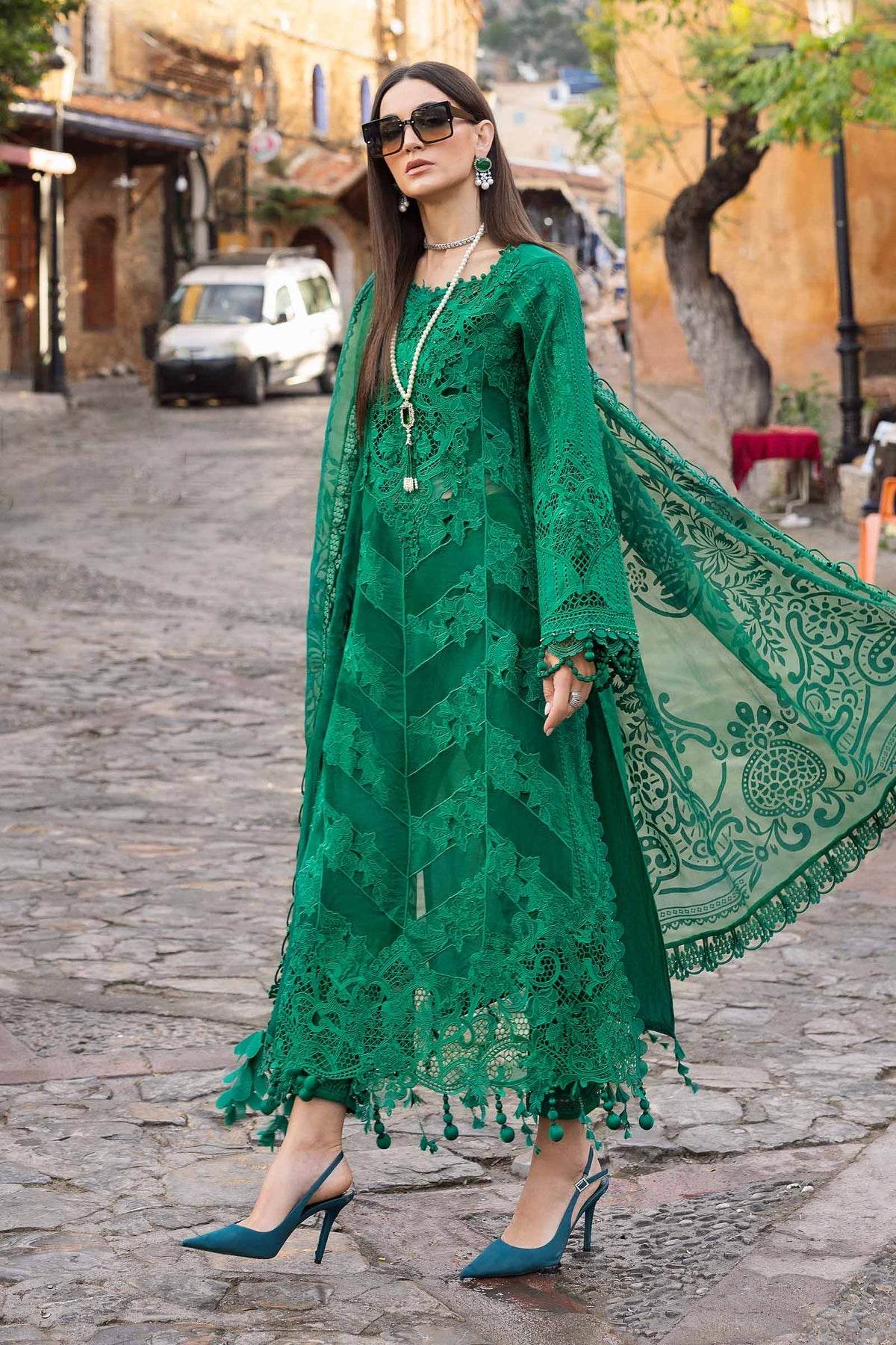 Maria B. Lawn Vol-25 Embroidered Unstitched 3pcs - Jotey