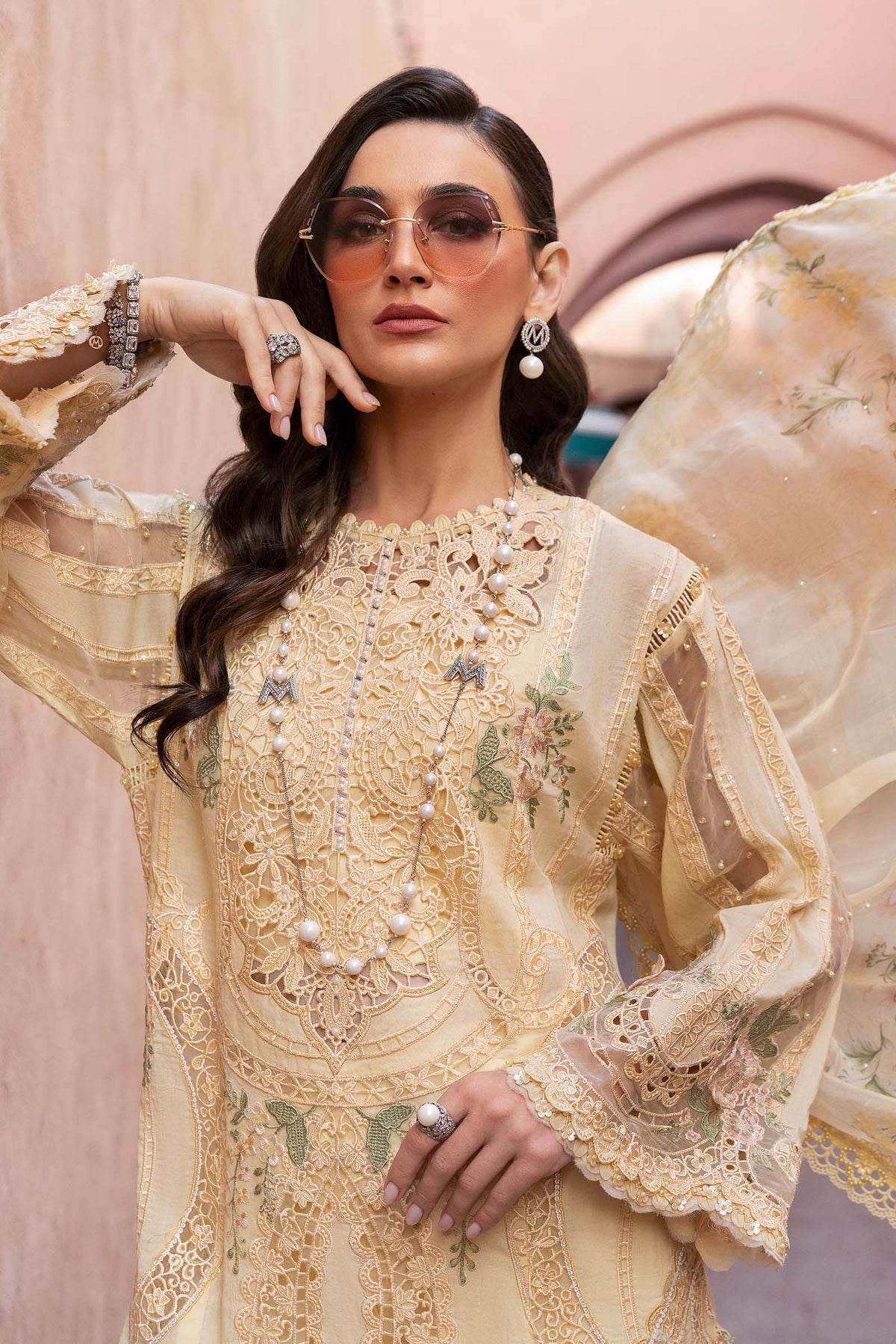 Maria B. Lawn Vol-25 Embroidered Unstitched 3pcs - Jotey