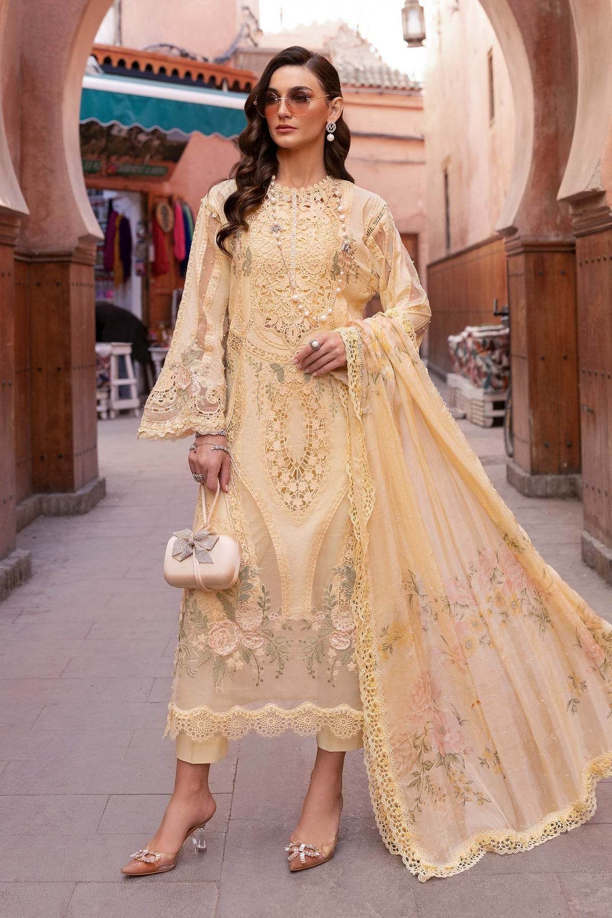Maria B. Lawn Vol-25 Embroidered Unstitched 3pcs - Jotey