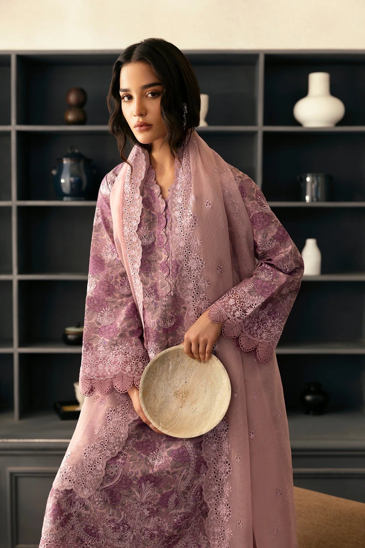 AFROZEH Day Break Embroidered Printed Lawn Unstitched 3pcs