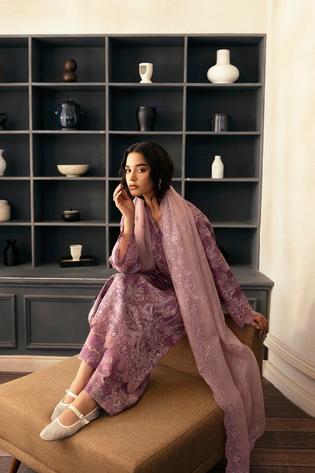 AFROZEH Day Break Embroidered Printed Lawn Unstitched 3pcs