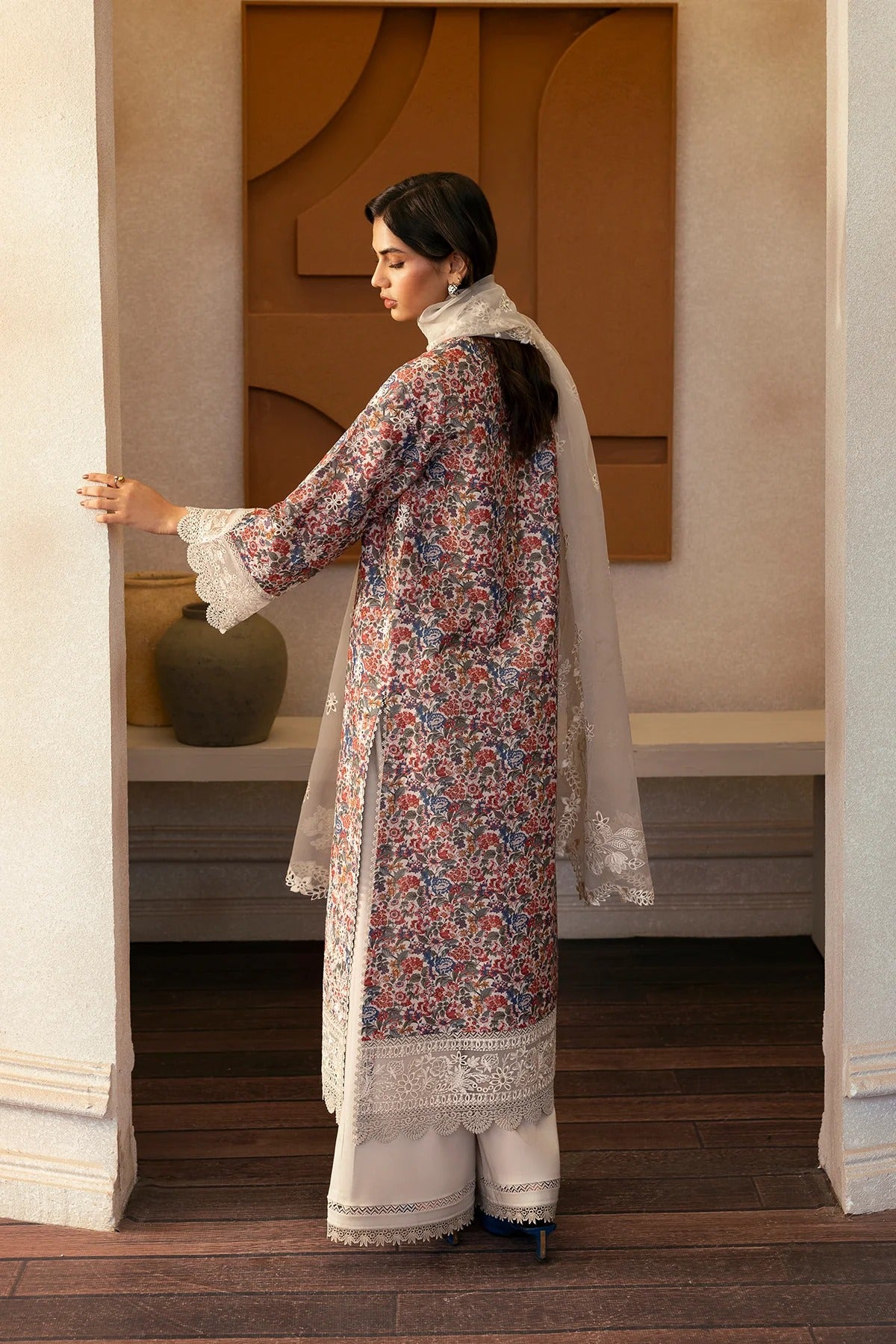 AFROZEH Day Break Embroidered Printed Lawn Unstitched 3pcs