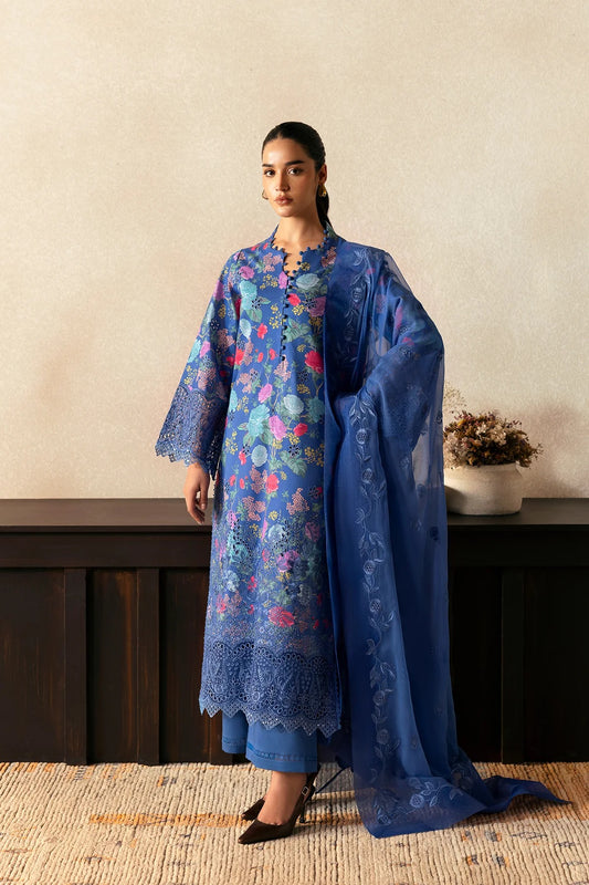 AFROZEH Day Break Embroidered Printed Lawn Unstitched 3pcs