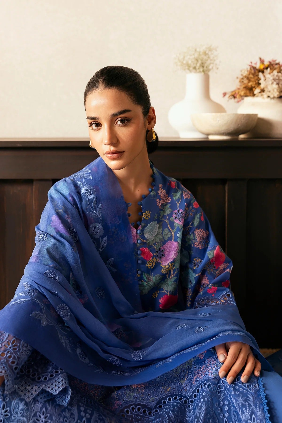 AFROZEH Day Break Embroidered Printed Lawn Unstitched 3pcs