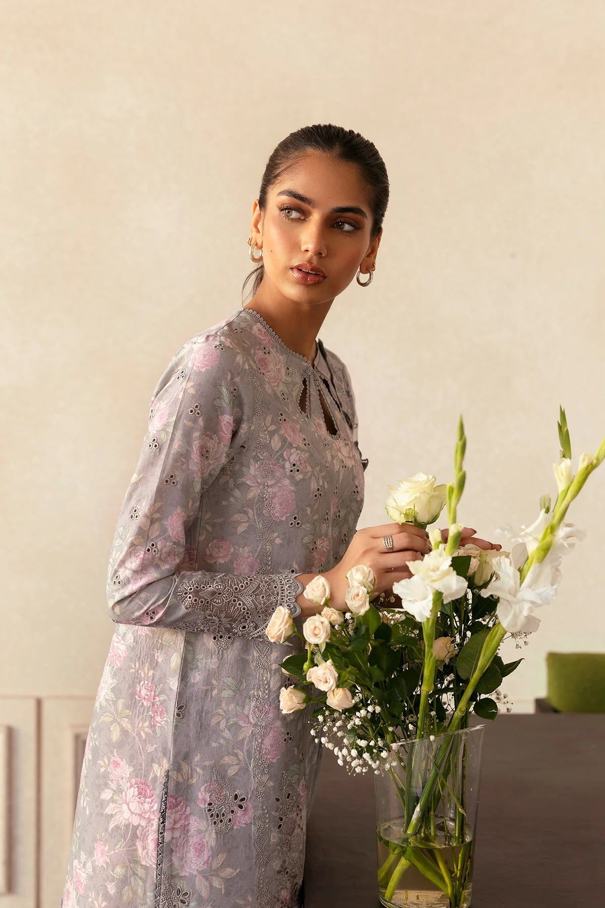 AFROZEH Day Break Embroidered Printed Lawn Unstitched 3pcs